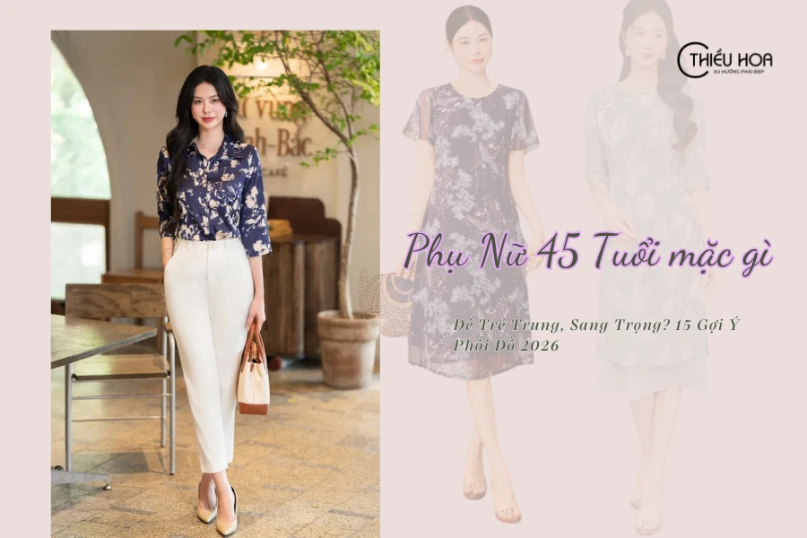 Phụ Nữ 45 Tuổi Mặc Gì Để Trẻ Trung, Sang Trọng? 15 Gợi Ý Phối Đồ 2026