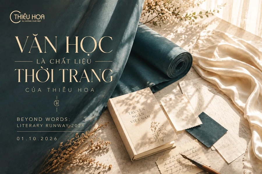 VĂN HỌC MANG ĐẾN NHỮNG CHẤT LIỆU GÌ ĐỂ THIỀU HOA KỂ CHUYỆN THỜI TRANG?