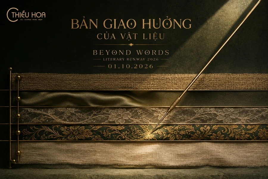 Bản giao hưởng của vật liệu: Khi các loại vải thành nhạc trưởng trong bản phối sáng tạo của Thiều Hoa