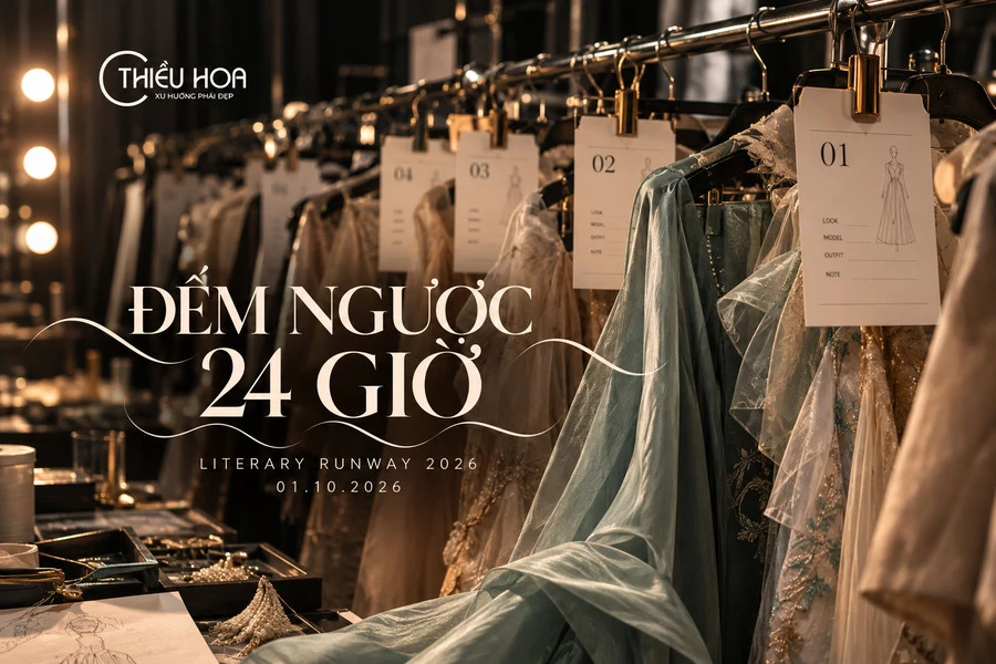 ĐẾM NGƯỢC 24 GIỜ: FASHION SHOW ĐẦU TIÊN CỦA THIỀU HOA ĐÃ ĐI ĐẾN NHỮNG CHUẨN BỊ CUỐI CÙNG