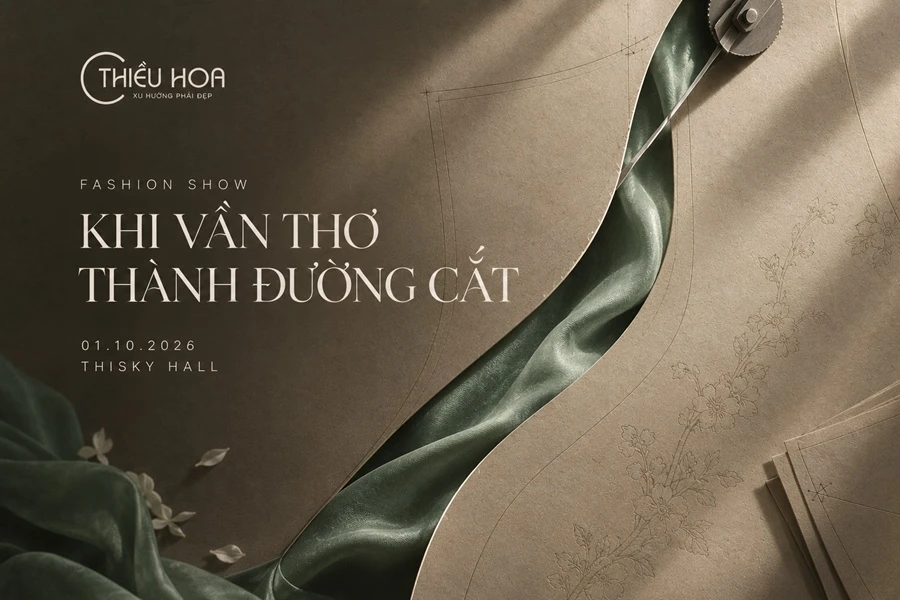 Khi một vần thơ trở thành đường cắt: Hành trình từ văn chương đến thời trang