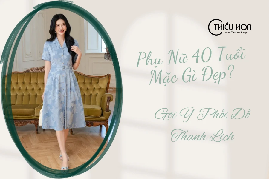 Phụ Nữ 40 Tuổi Mặc Gì Đẹp? Gợi Ý Phối Đồ Thanh Lịch | Thiều Hoa