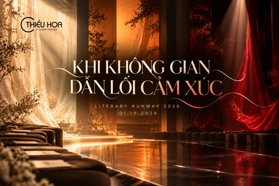 TỪ TRANG PHỤC ĐẾN KHÔNG GIAN TRÌNH DIỄN: THIỀU HOA CHUẨN BỊ MỘT RUNWAY ĐÁNH VÀO CẢM XÚC