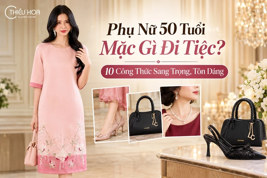 Phụ Nữ 50 Tuổi Mặc Gì Đi Tiệc? 10 Công Thức Sang Trọng, Tôn Dáng