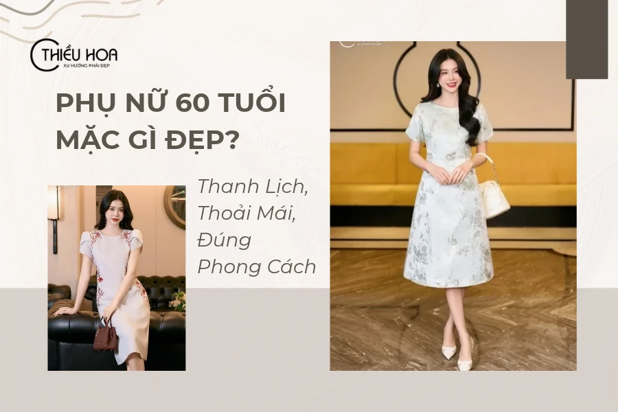 Phụ Nữ 60 Tuổi Mặc Gì Đẹp? Thanh Lịch, Thoải Mái, Đúng Phong Cách