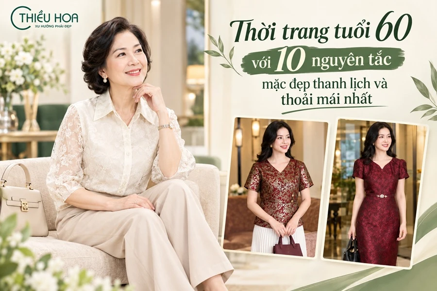 Thời trang tuổi 60 với 10 nguyên tắc mặc đẹp thanh lịch và thoải mái nhất